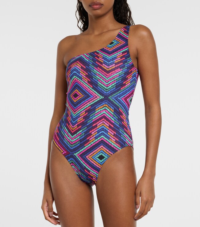 Eres Multicolor one-shoulder swimsuit
