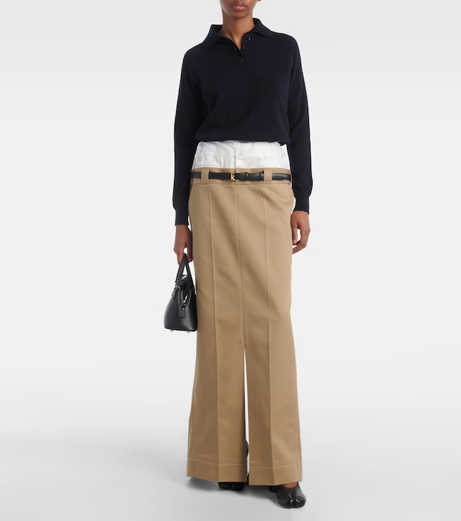 Maison Margiela Trompe l'œil maxi skirt