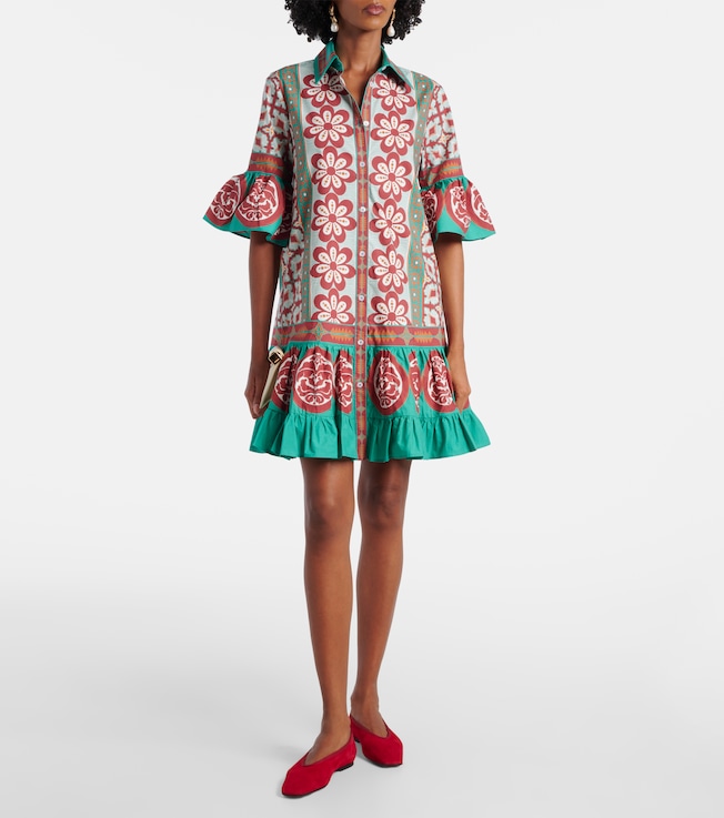 La DoubleJ Choux printed cotton poplin shirt dress