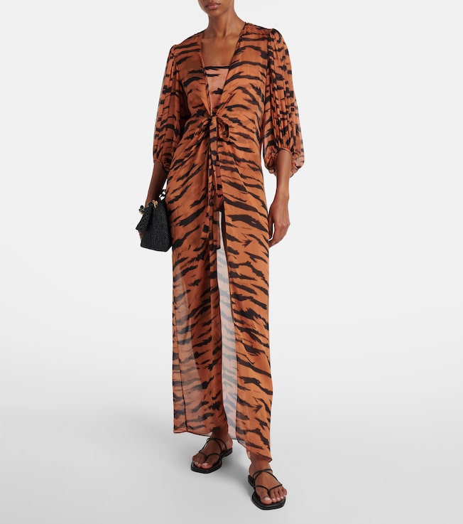 Adriana Degreas Adriana Degreas x Sabine Getty printed silk kaftan