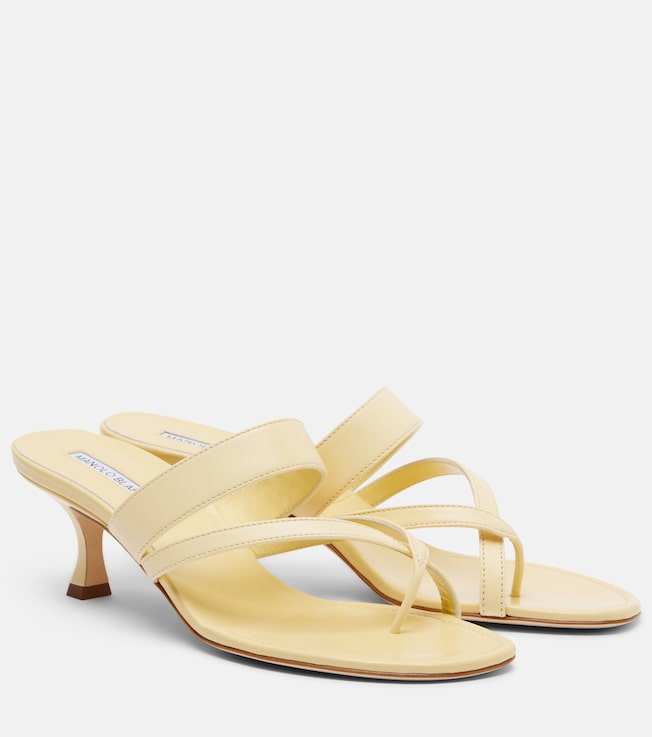 MANOLO BLAHNIK Susa leather sandals