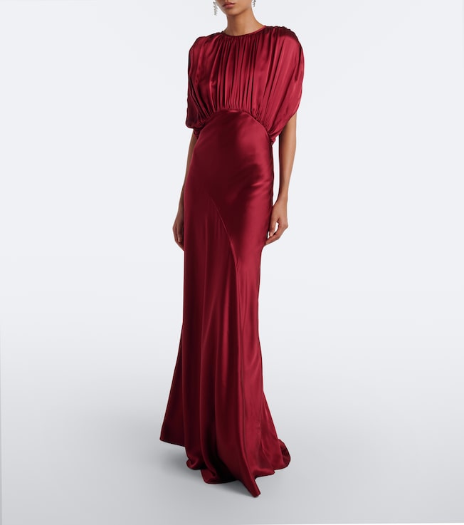 TOVE Coco silk satin gown
