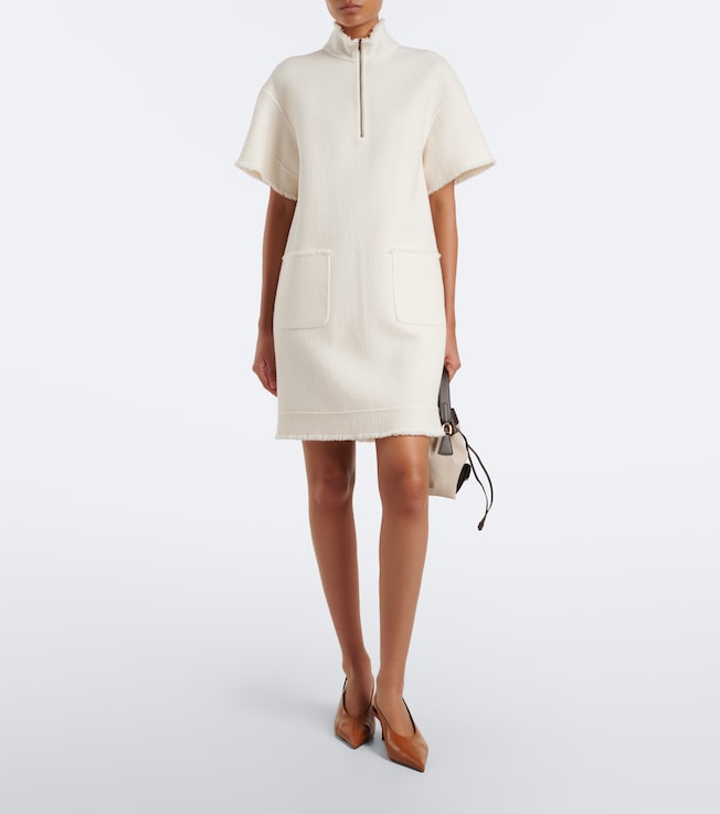 Max Mara Virgin wool jersey sweatshirt dress
