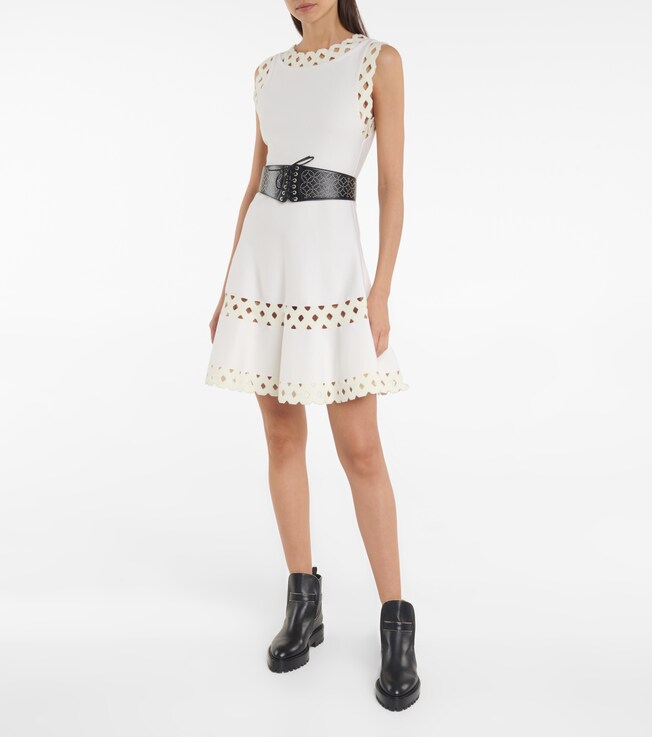Alaïa Vienne wool-blend minidress