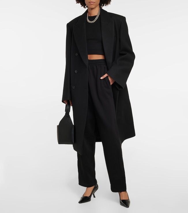 Wardrobe.NYC x Hailey Bieber HB cotton-blend jersey crop top