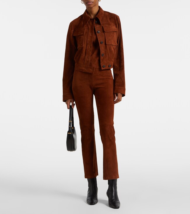 Stouls Halterneck suede top