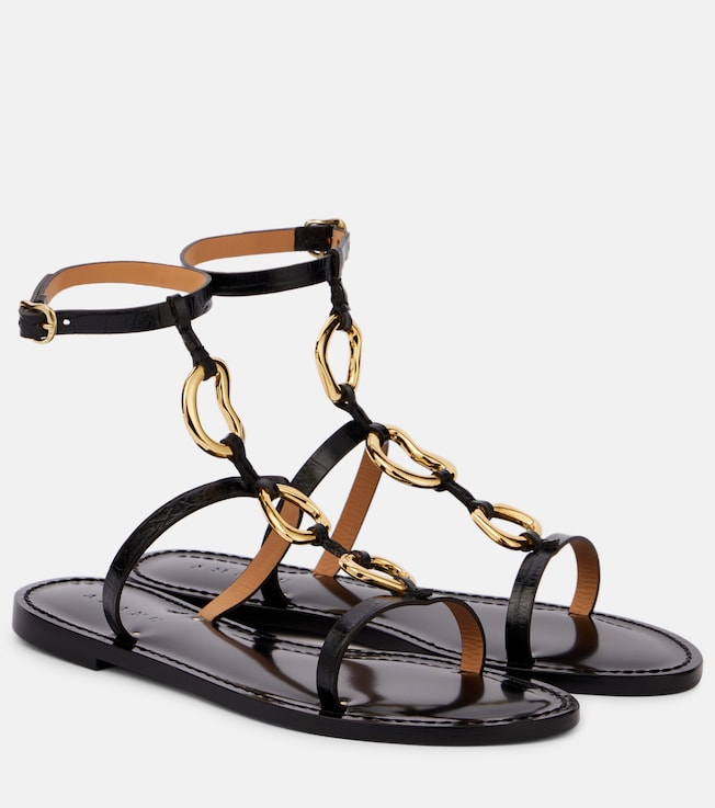 AMANU Bazaruto embellished leather sandals
