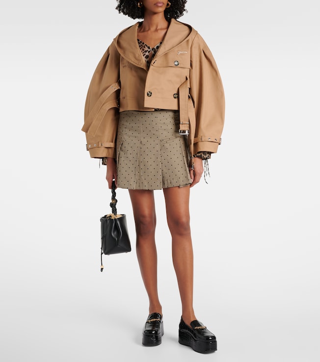 GANNI Double-breasted cotton jacket