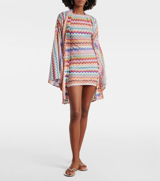 Missoni Zigzag lamé minidress