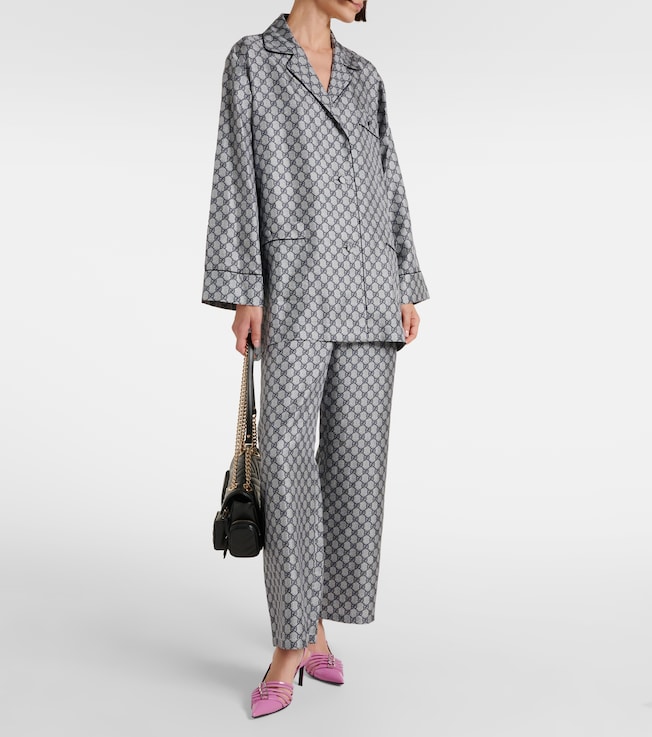 Gucci GG silk twill shirt