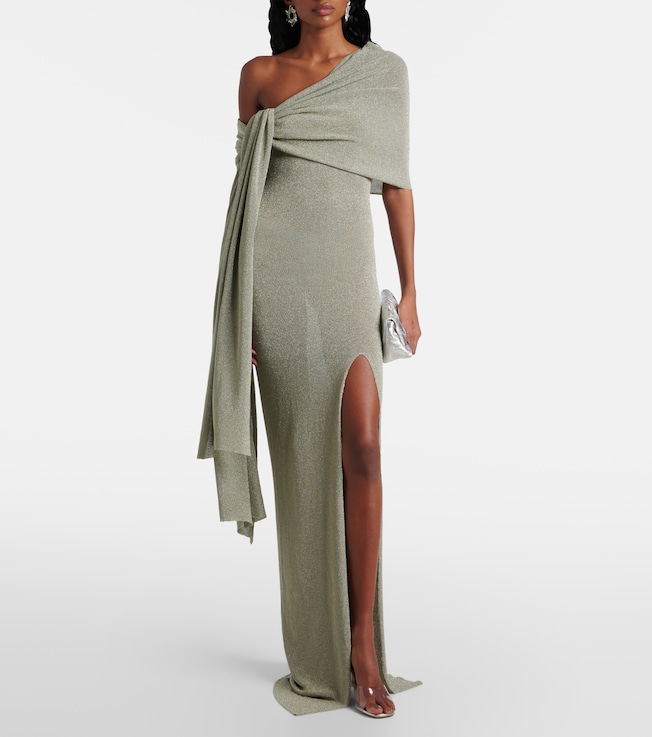 Aya Muse Aya Muse Draped one-shoulder maxi dress