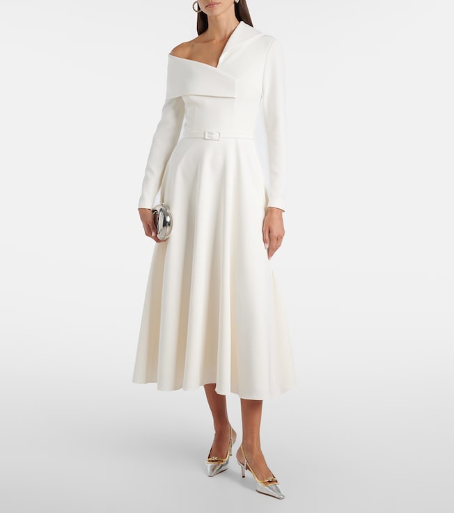 Safiyaa Odelle asymmetric midi dress