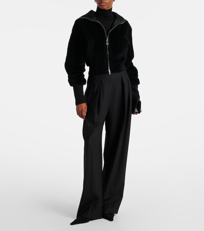 Victoria Beckham Shearling bomber jacket