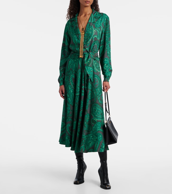 Etro Belted midi dress