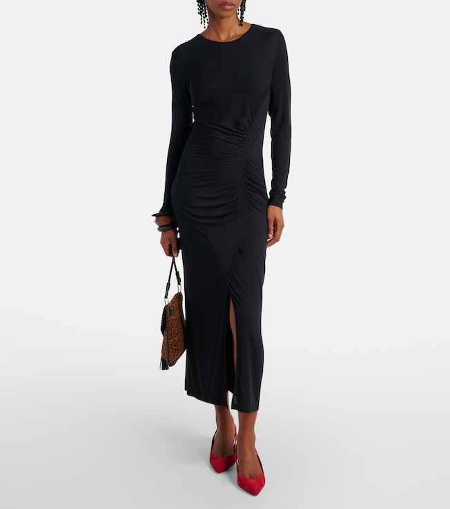 Marant Étoile Jelina gathered jersey maxi dress