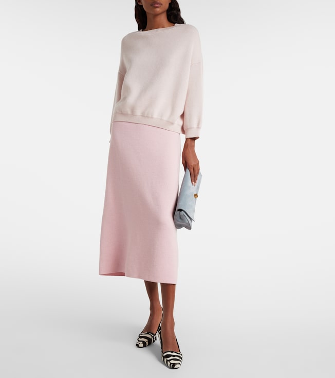 KHAITE Sabina cashmere and mohair sweater