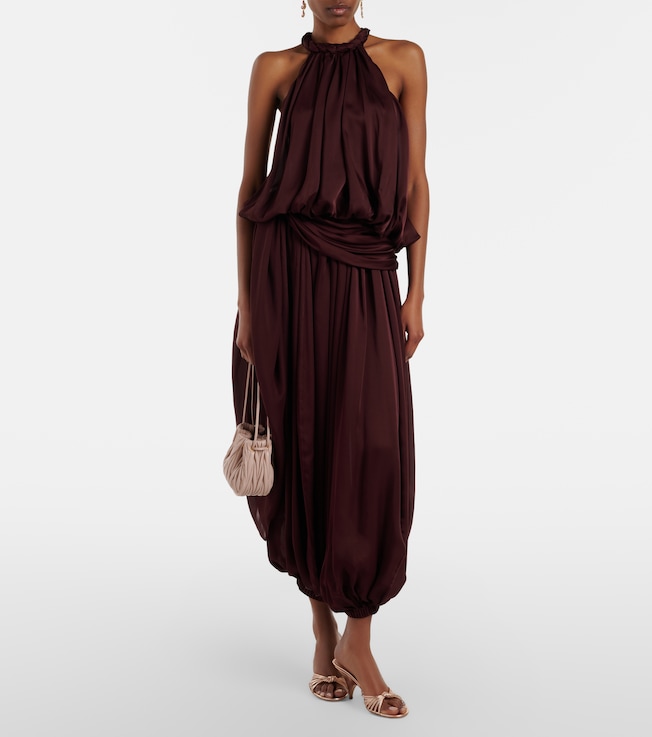 Zimmermann Luna silk satin chiffon top
