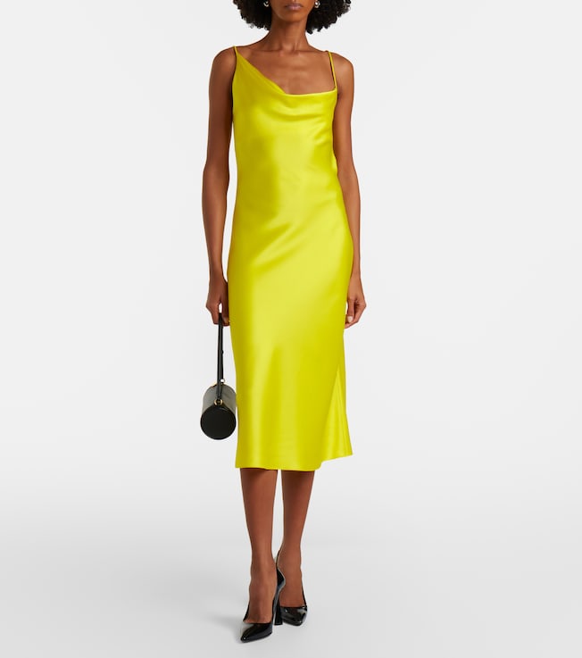Stella McCartney Draped satin slip dress