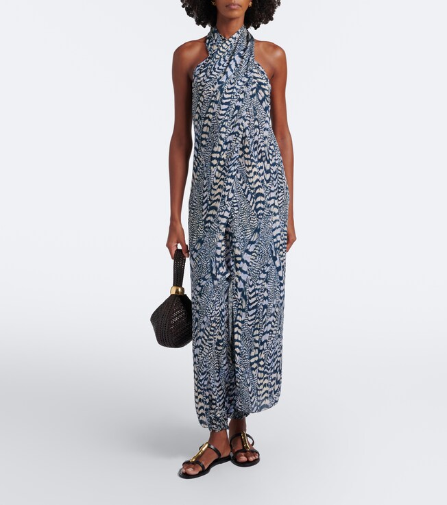 Johanna Ortiz Johanna Ortiz Enigma silk georgette halterneck top