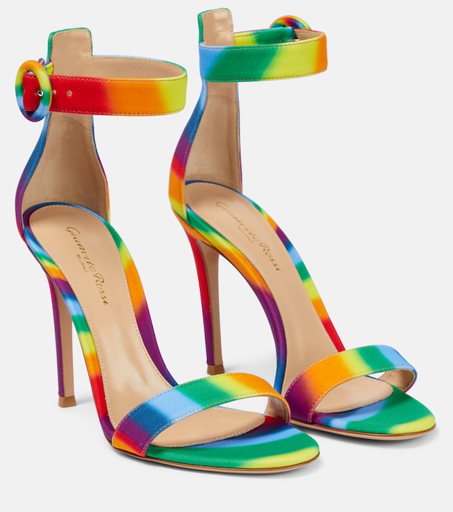 GIANVITO ROSSI Portofino 105 rainbow sandals