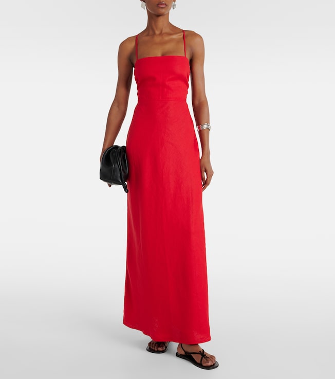 Faithfull Garcia linen maxi dress
