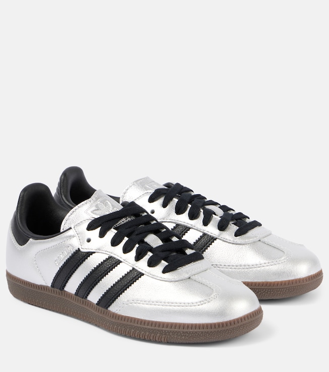 adidas Samba OG metallic leather sneakers