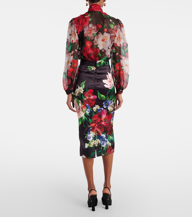 Dolce&Gabbana Dolce & Gabbana Floral midi skirt