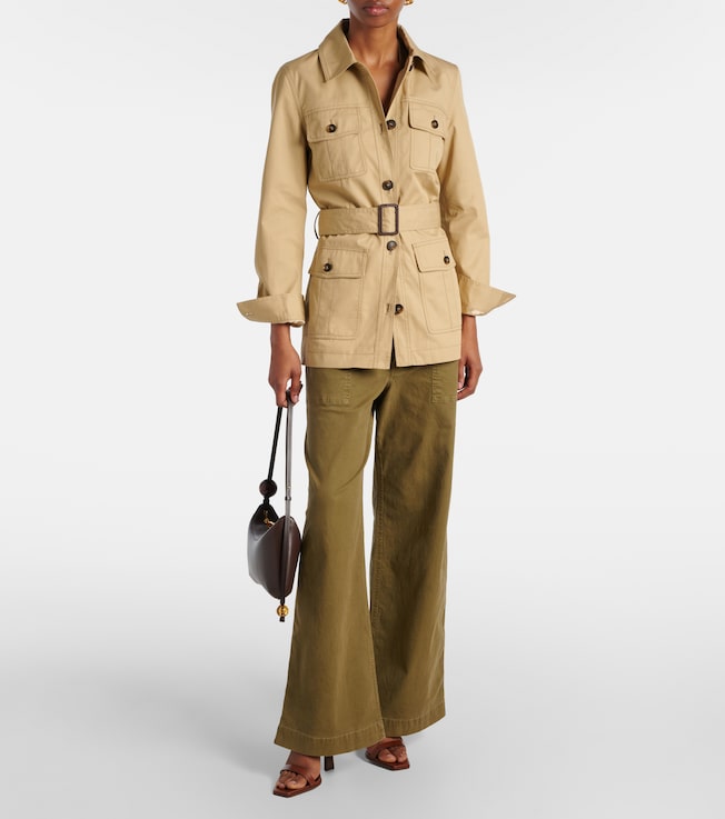 Nili Lotan Mila belted cotton jacket