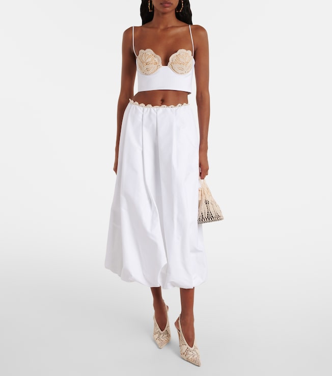 Magda Butrym Crochet cotton bustier top