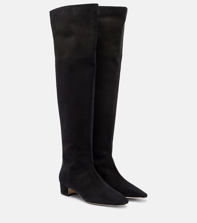 MANOLO BLAHNIK Gore suede over-the-knee boots