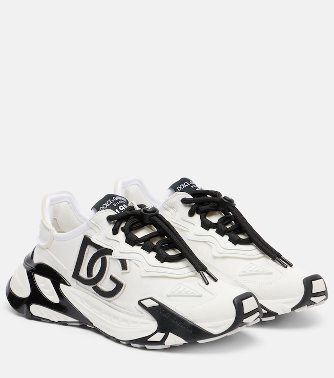 Dolce&Gabbana Day Faster DG suede-trimmed sneakers