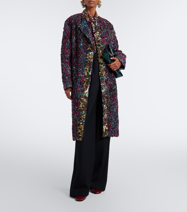 Dries Van Noten Embellished embroidered coat
