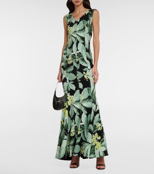 Norma Kamali Grace printed gown