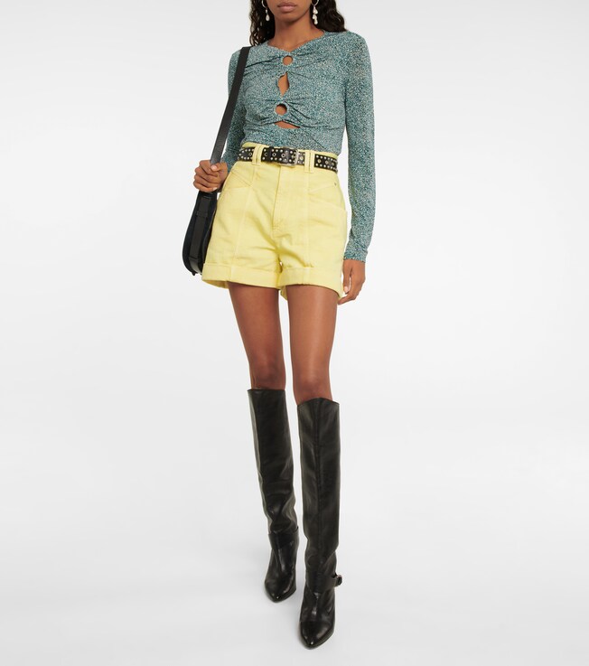 Isabel Marant Vetanio high-rise denim shorts
