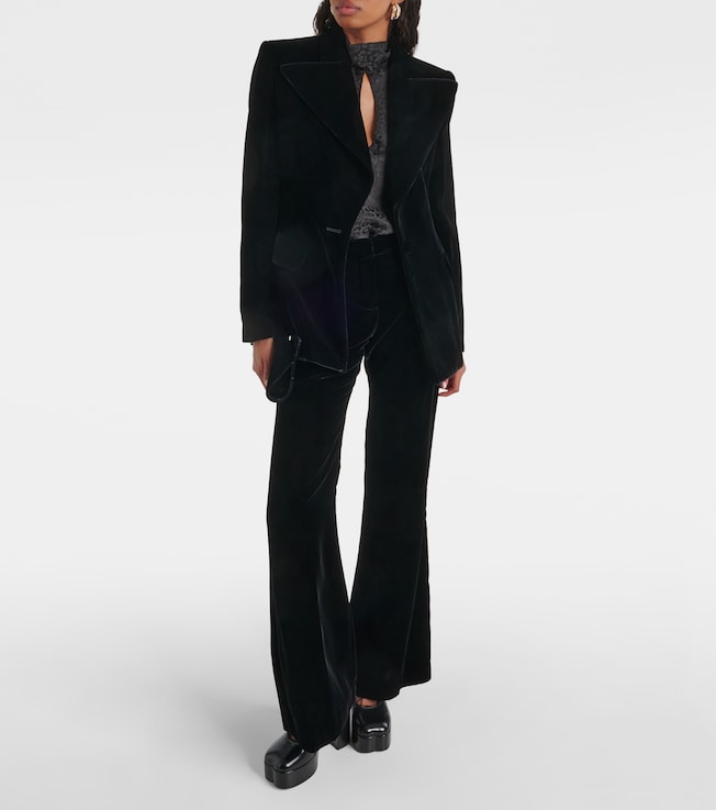 Nina Ricci Velvet bootcut pants