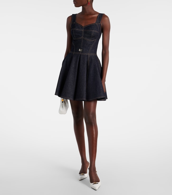 Dolce&Gabbana Denim bustier dress