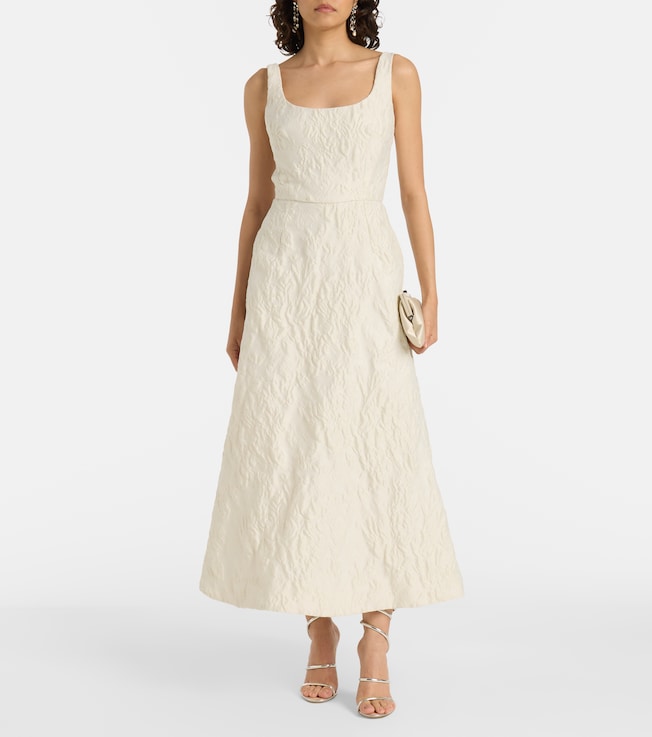 Monique Lhuillier Floral jacquard gown