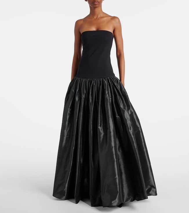 Coperni Taffeta bustier gown 