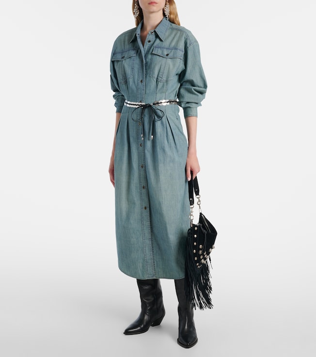 Marant Étoile Nolwen chambray shirt dress
