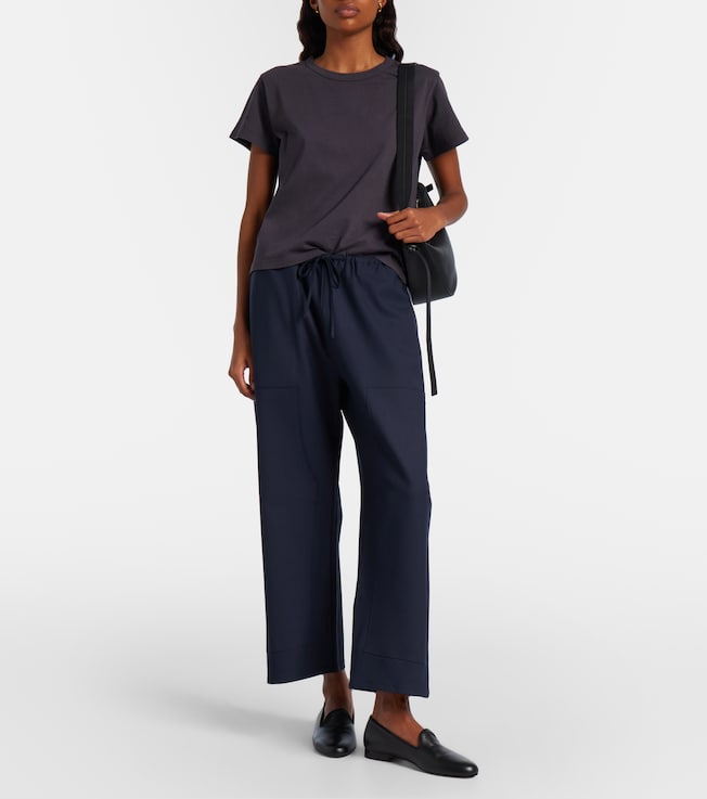 LESET Jane wool-blend wide-leg pants