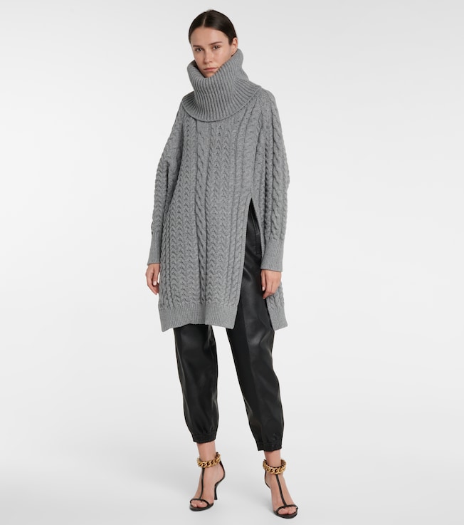 Stella McCartney Aran-knit cotton-blend sweater