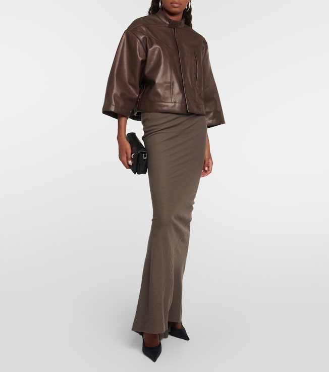 Rick Owens Cropped leather jacket