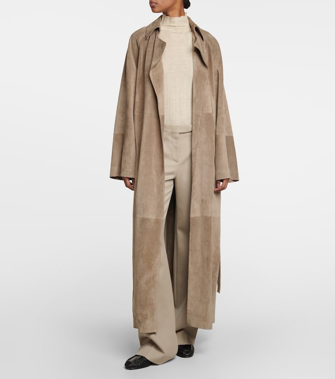 The Row Daxy linen and silk turtleneck top