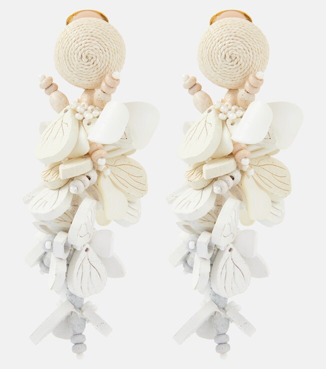 Floral drop earrings | Oscar de la Renta