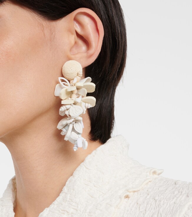 Floral drop earrings | Oscar de la Renta