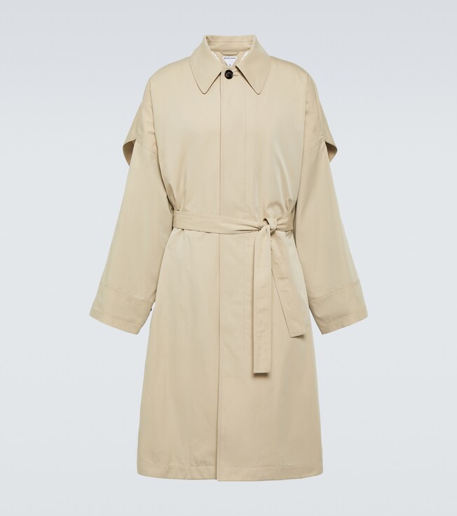 Trenchcoat aus Baumwolle und Seide | Bottega Veneta