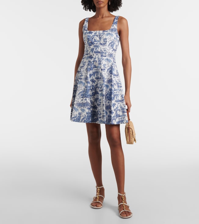 Staud Wells floral cotton minidress