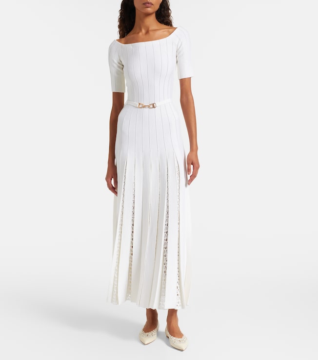 Gabriela Hearst Ribbed-knit wool and silk maxi dress