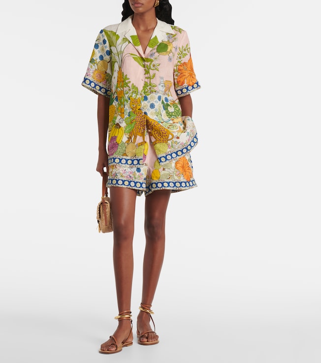 Alémais Hazel printed linen shirt
