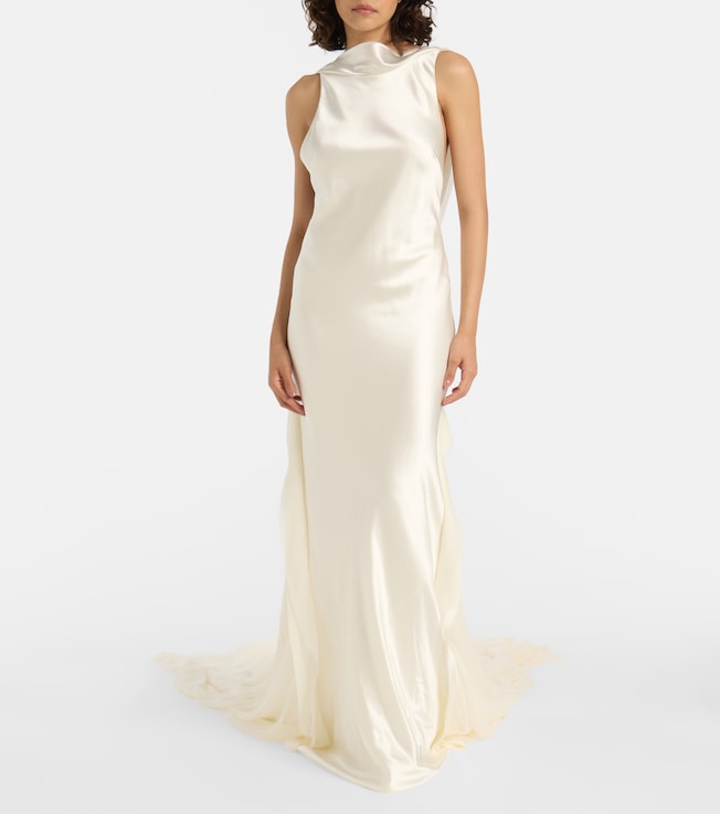 Danielle Frankel Bridal Arlo wool and silk gown